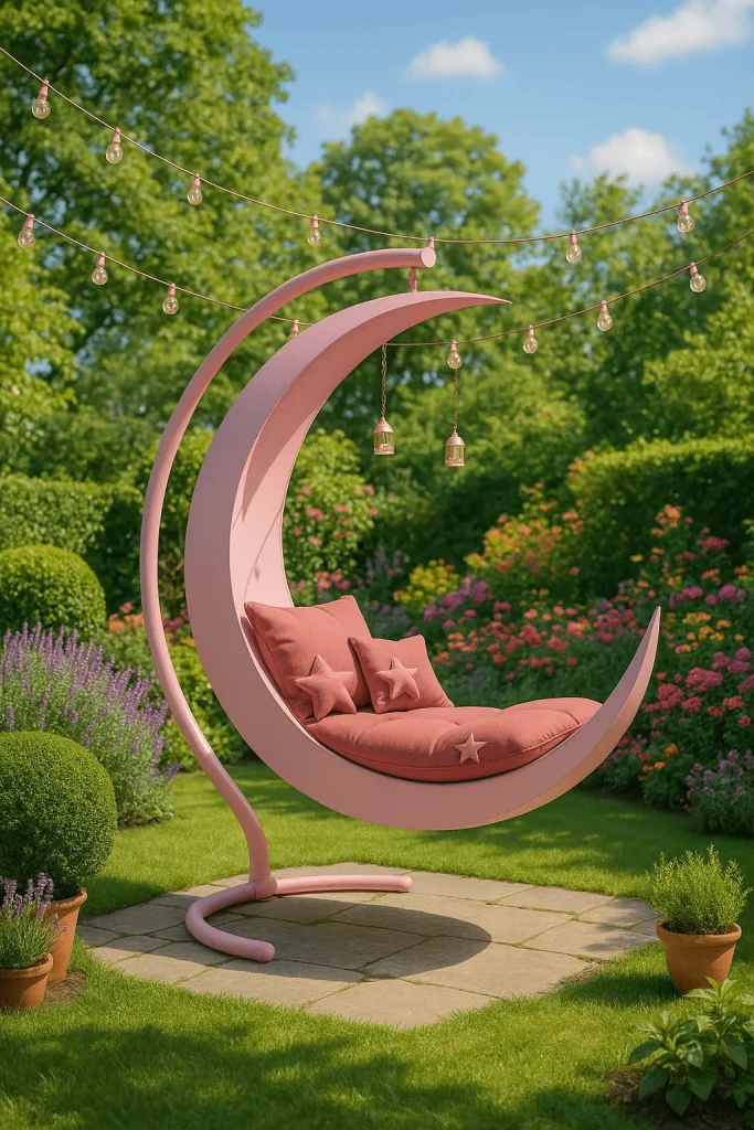 Crescent Moon Swing Chairs