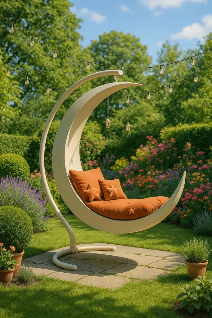 Crescent Moon Swing Chairs