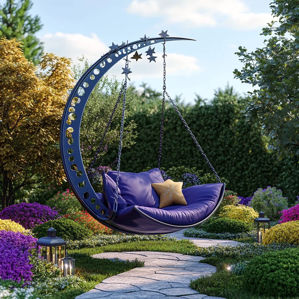 Crescent Moon Swing Chairs