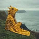 Dragon Crochet Hooded Blankets