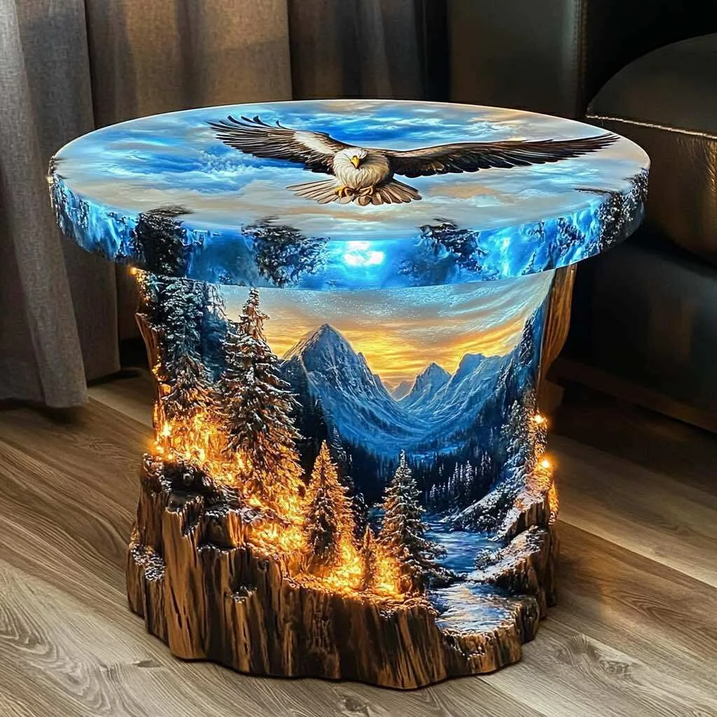 Eagle Light Up Side Tables