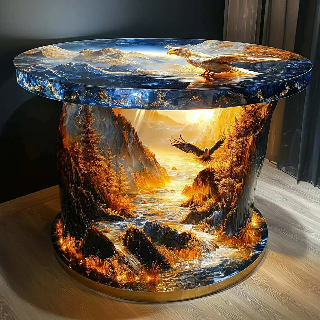 Eagle Light Up Side Tables