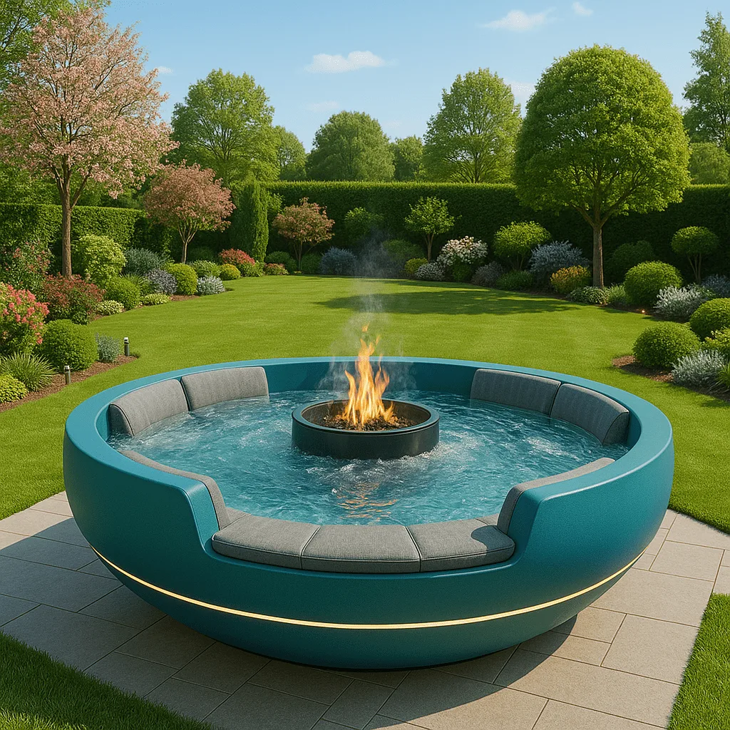 Fire Pit Hot Tubs
