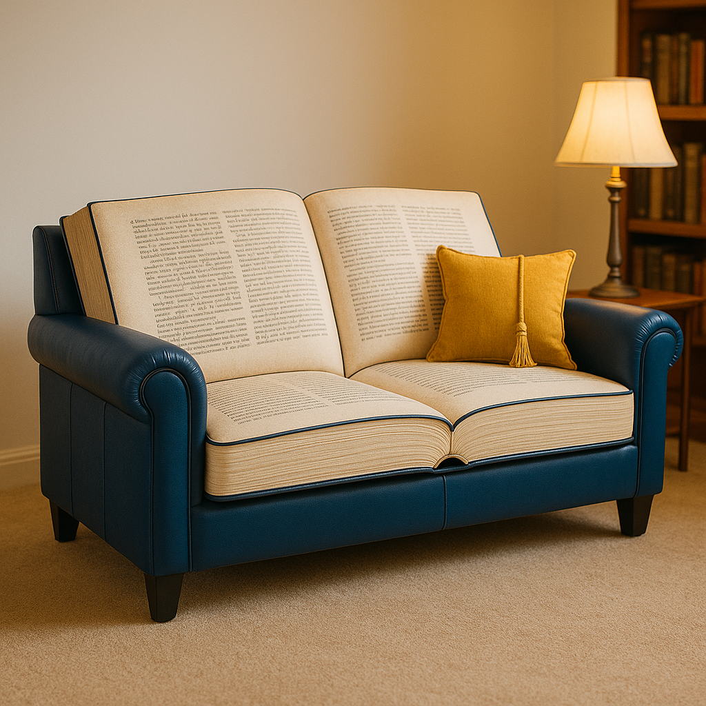 Giant Open-Book Sofa