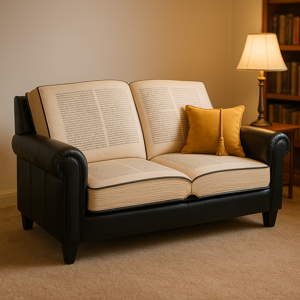 Giant Open-Book Sofa