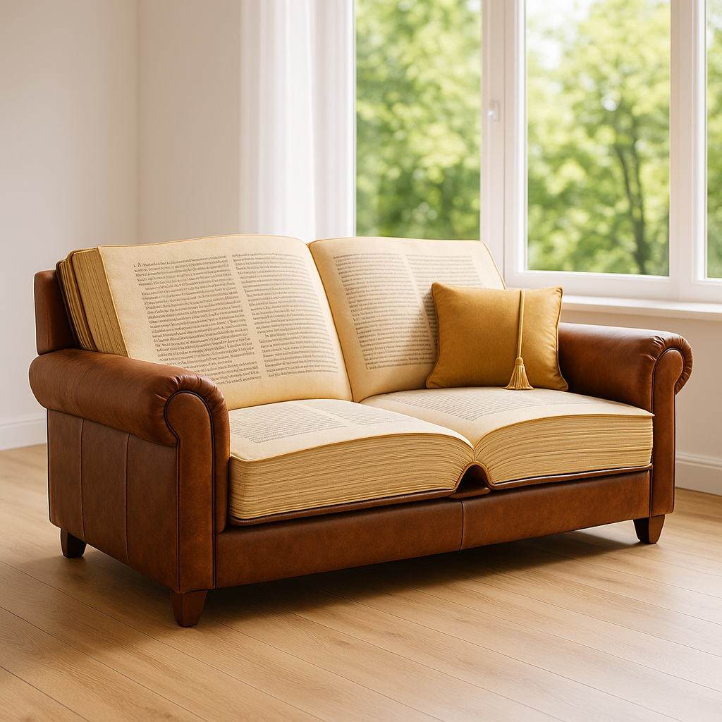 Giant Open-Book Sofa
