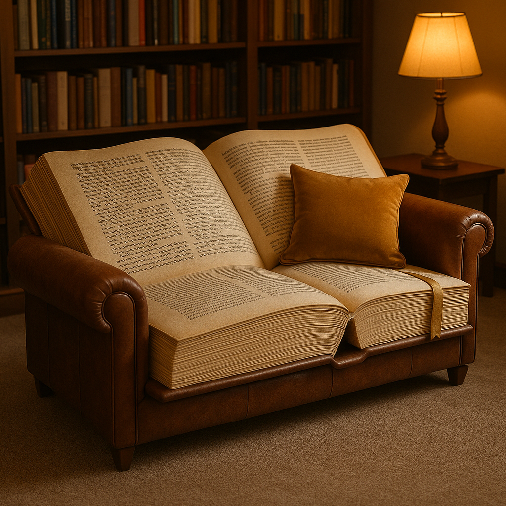 Giant Open-Book Sofa