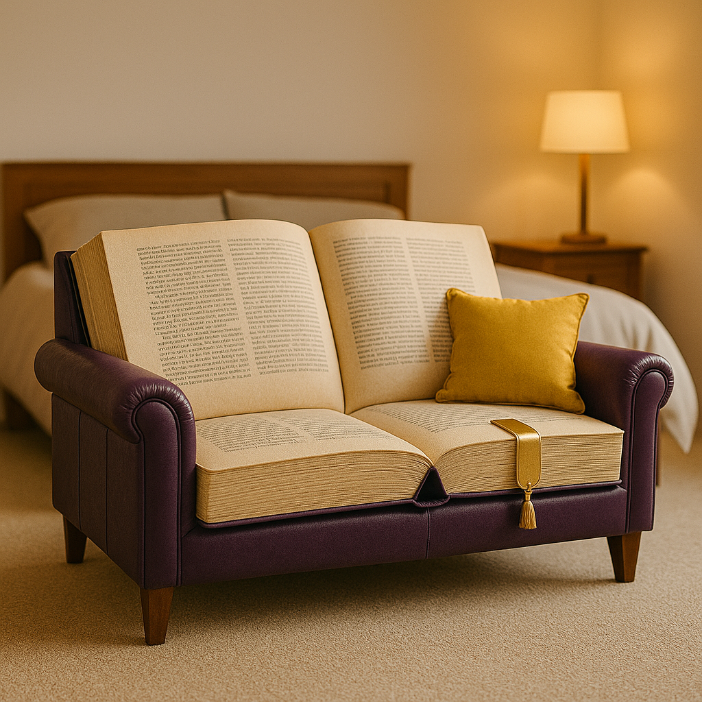 Giant Open-Book Sofa