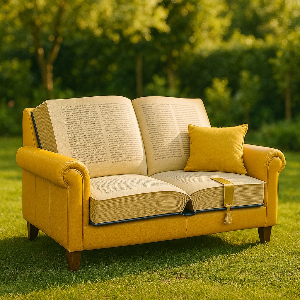 Giant Open-Book Sofa