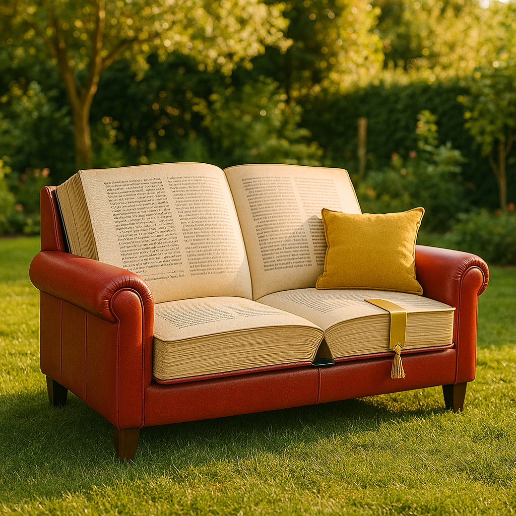 Giant Open-Book Sofa