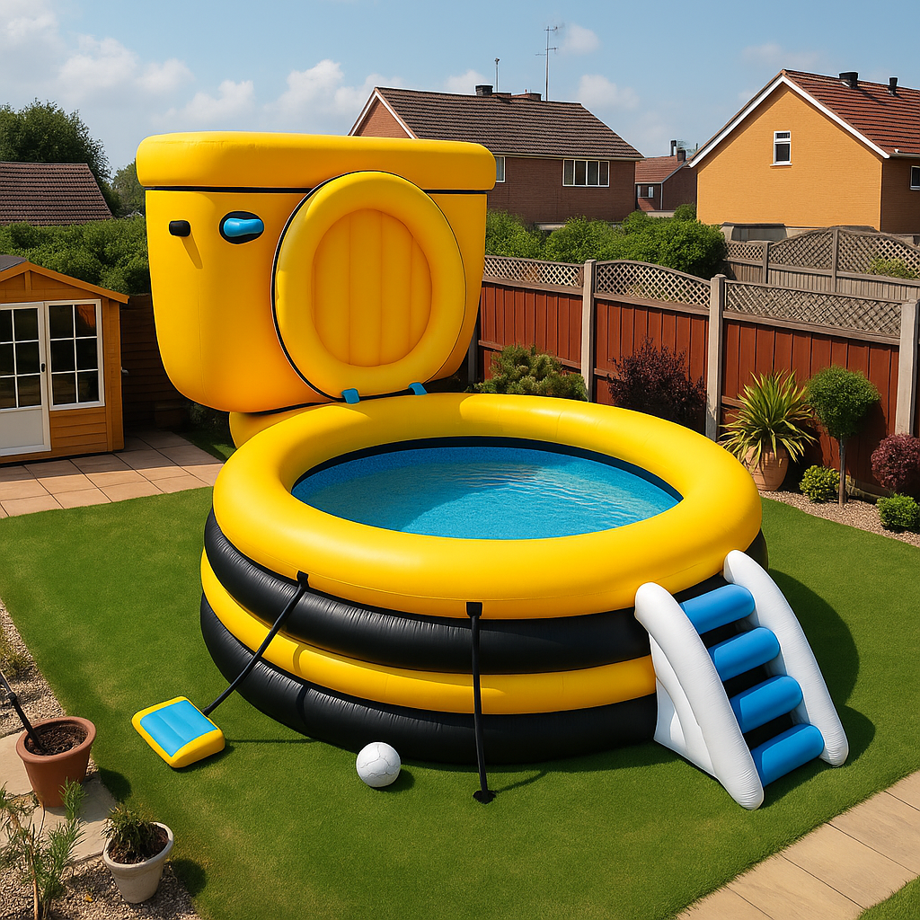 Giant Inflatable Toilet Pool
