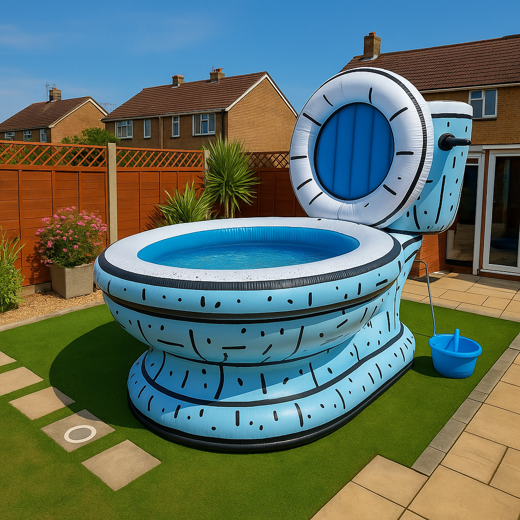 Giant Inflatable Toilet Pool