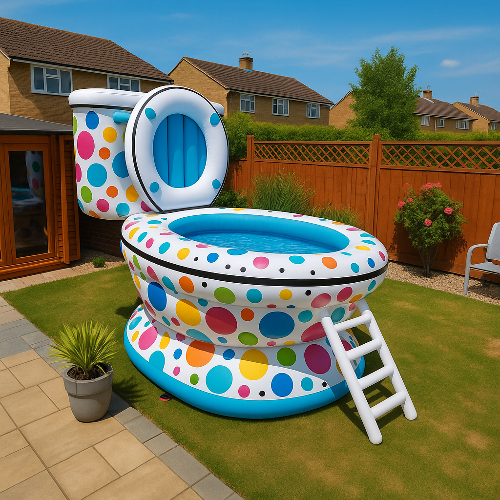 Giant Inflatable Toilet Pool