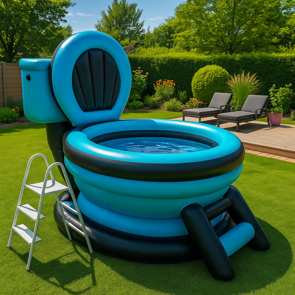 Giant Inflatable Toilet Pool