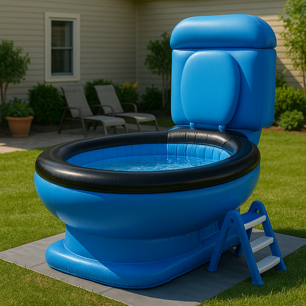 Giant Inflatable Toilet Pool