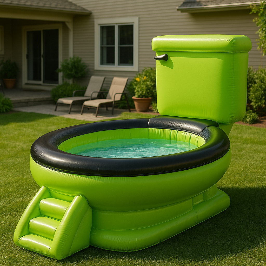 Giant Inflatable Toilet Pool