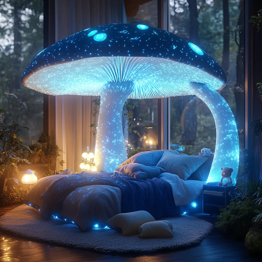 Glowing Mushroom Beds