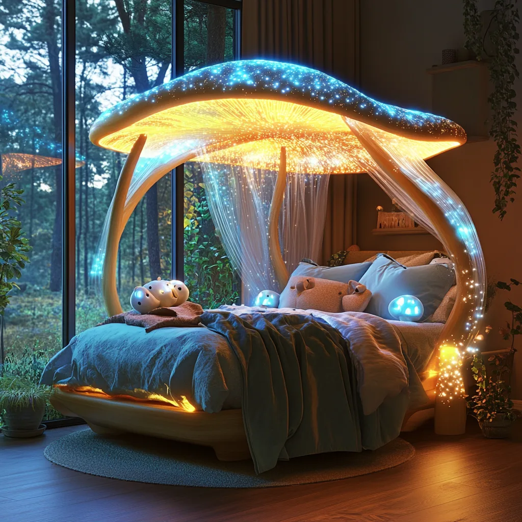 Glowing Mushroom Beds