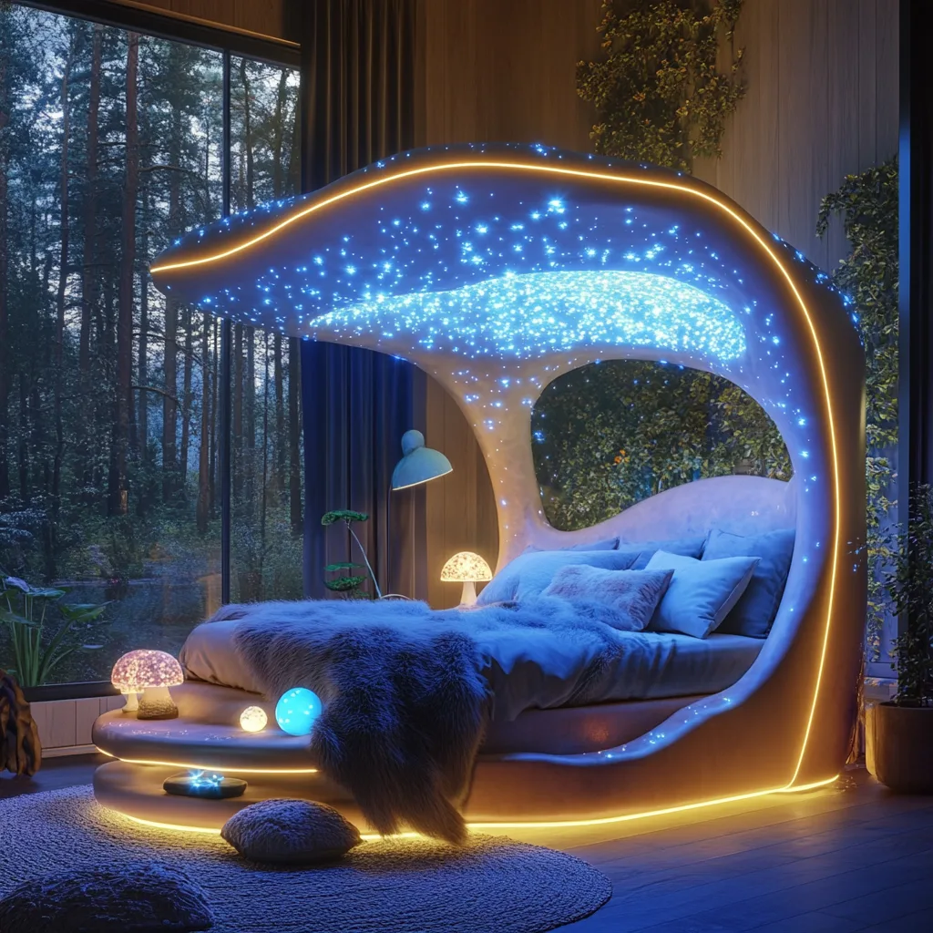 Glowing Mushroom Beds