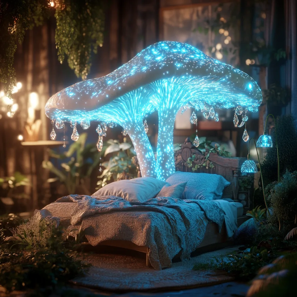 Glowing Mushroom Beds