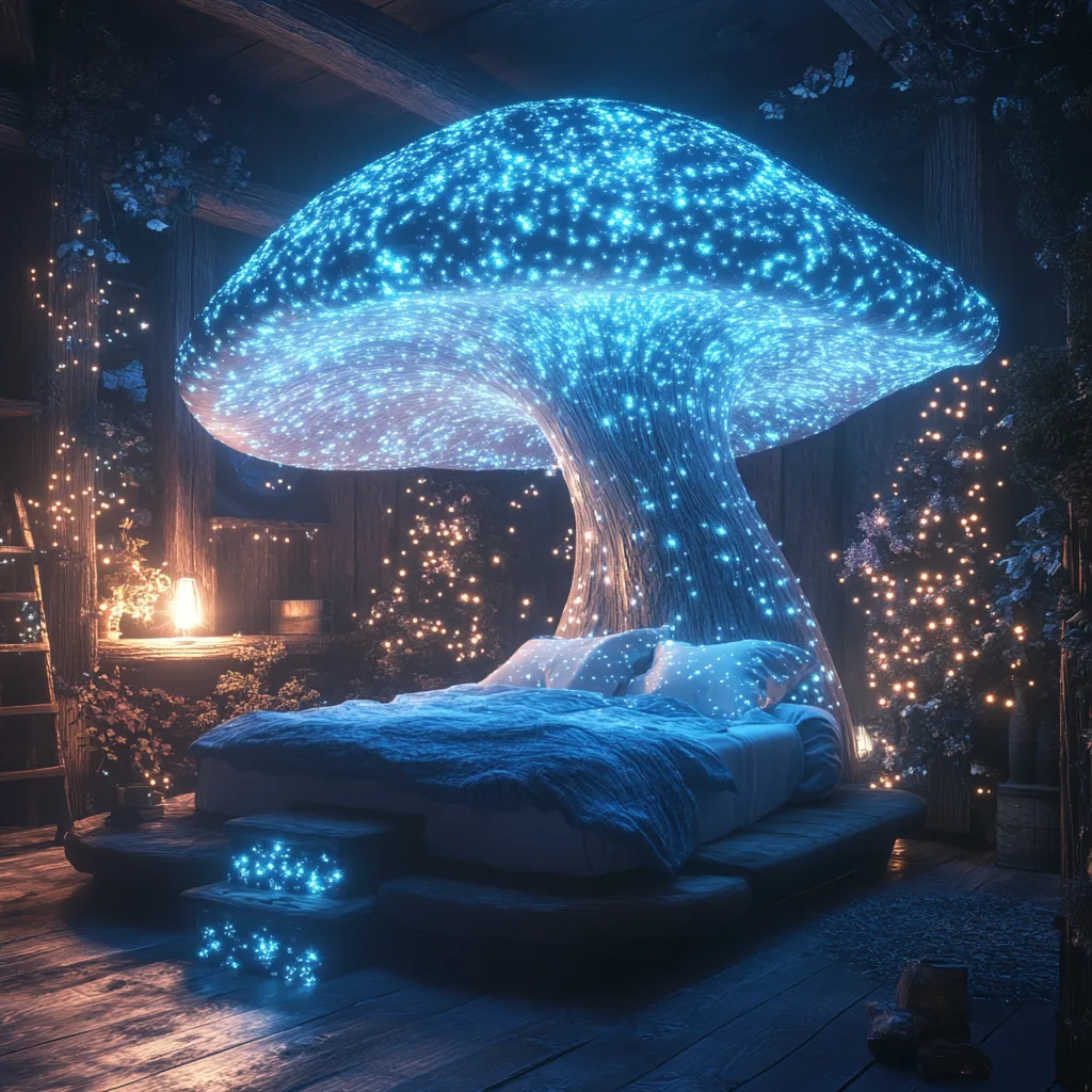 Glowing Mushroom Beds