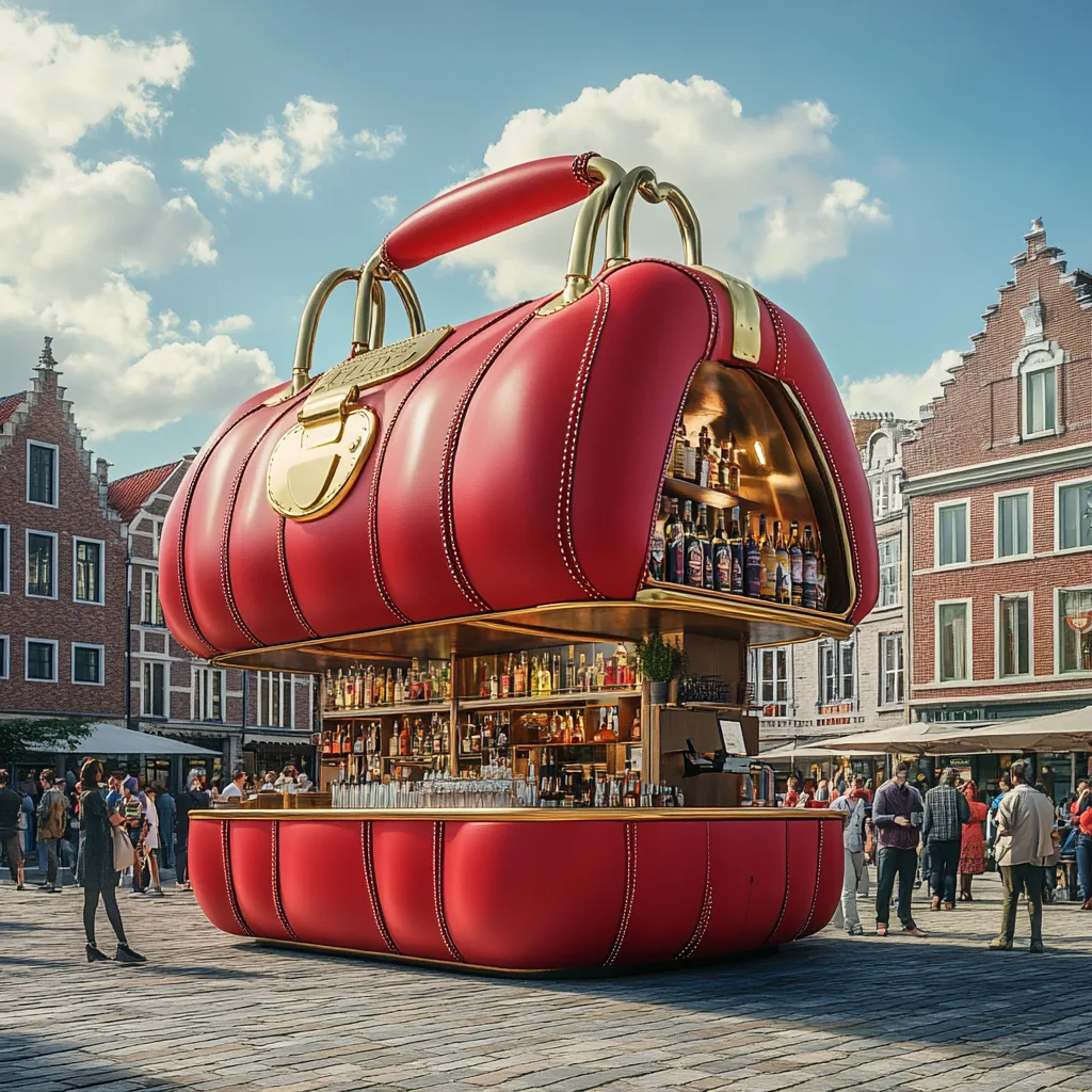 Handbag-Shaped Coffee Kiosk