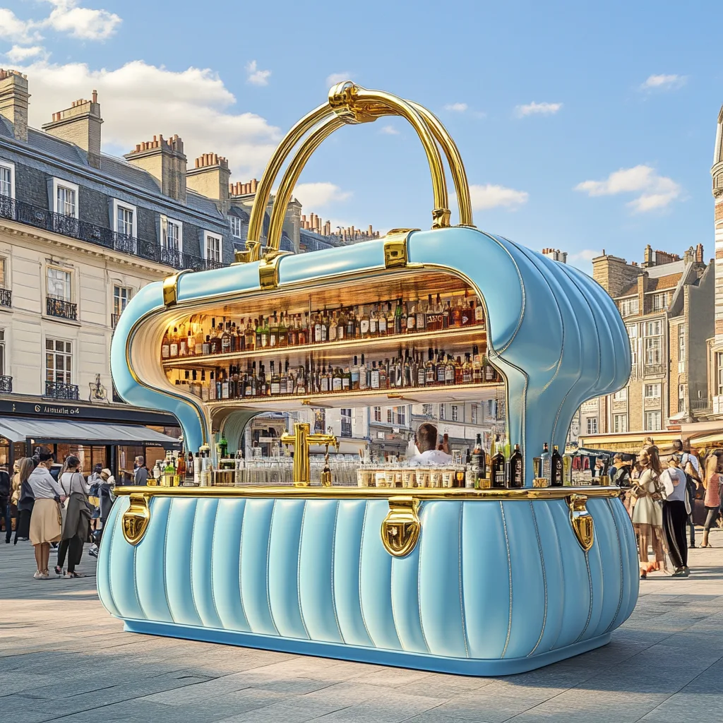 Handbag-Shaped Coffee Kiosk