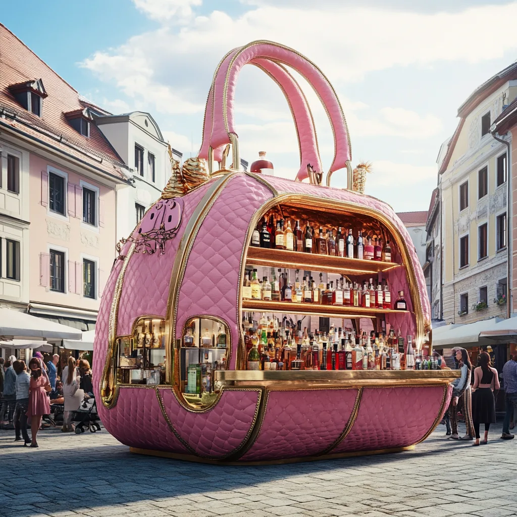 Handbag-Shaped Coffee Kiosk