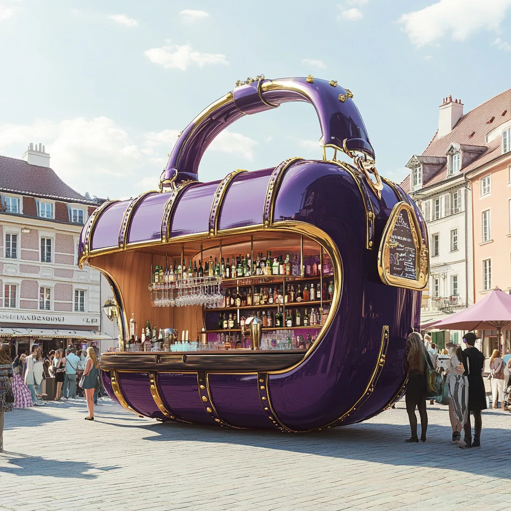 Handbag-Shaped Coffee Kiosk