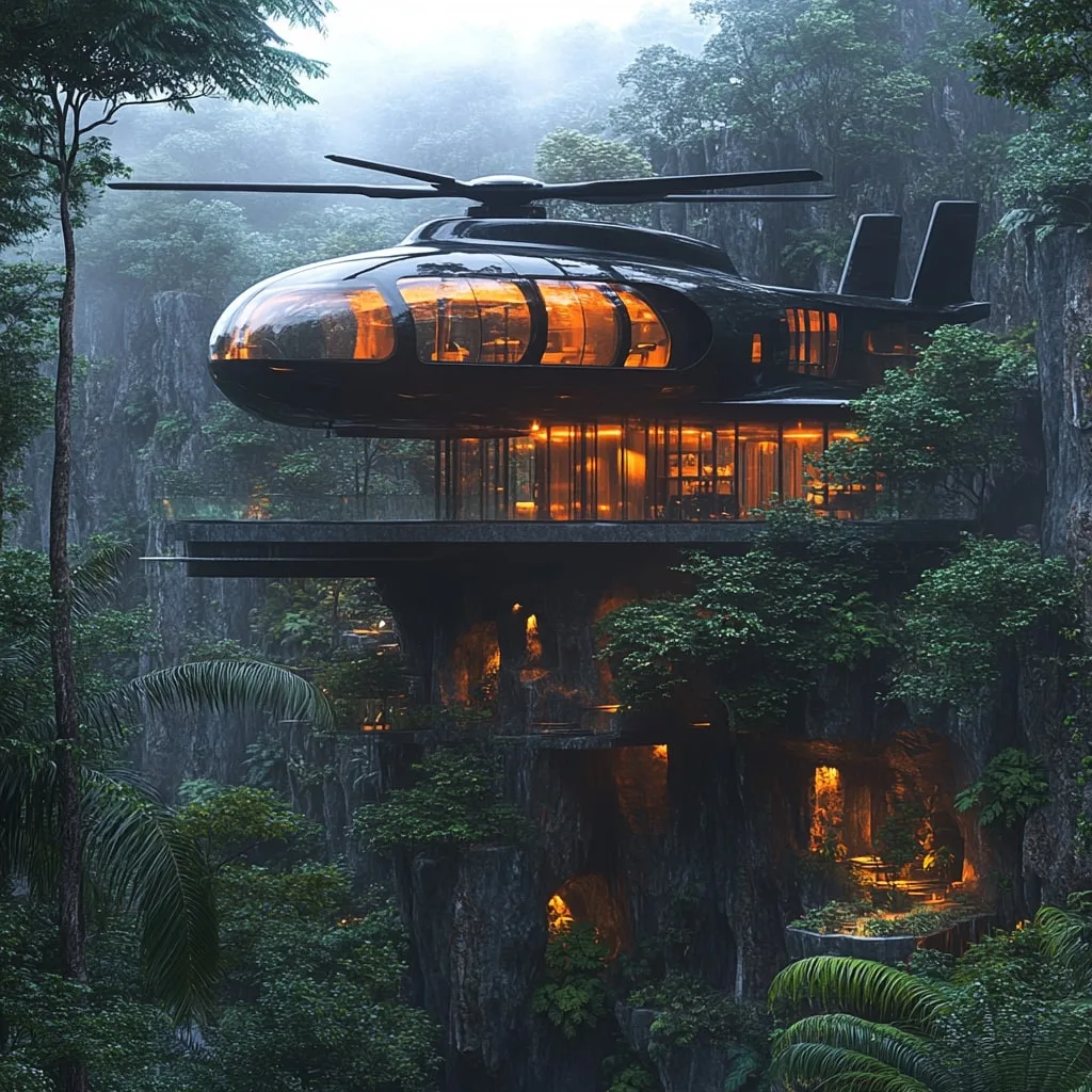 Helicopter Shaped Mansion