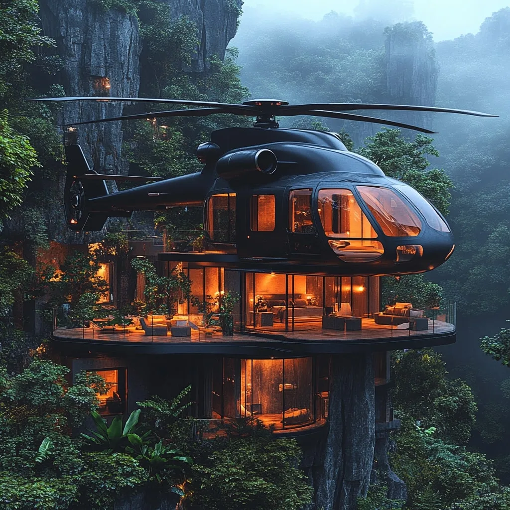 Helicopter Shaped Mansion