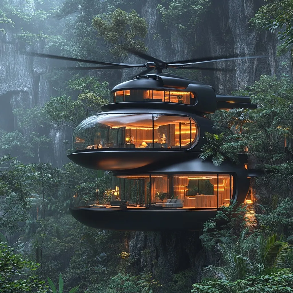 Helicopter Shaped Mansion