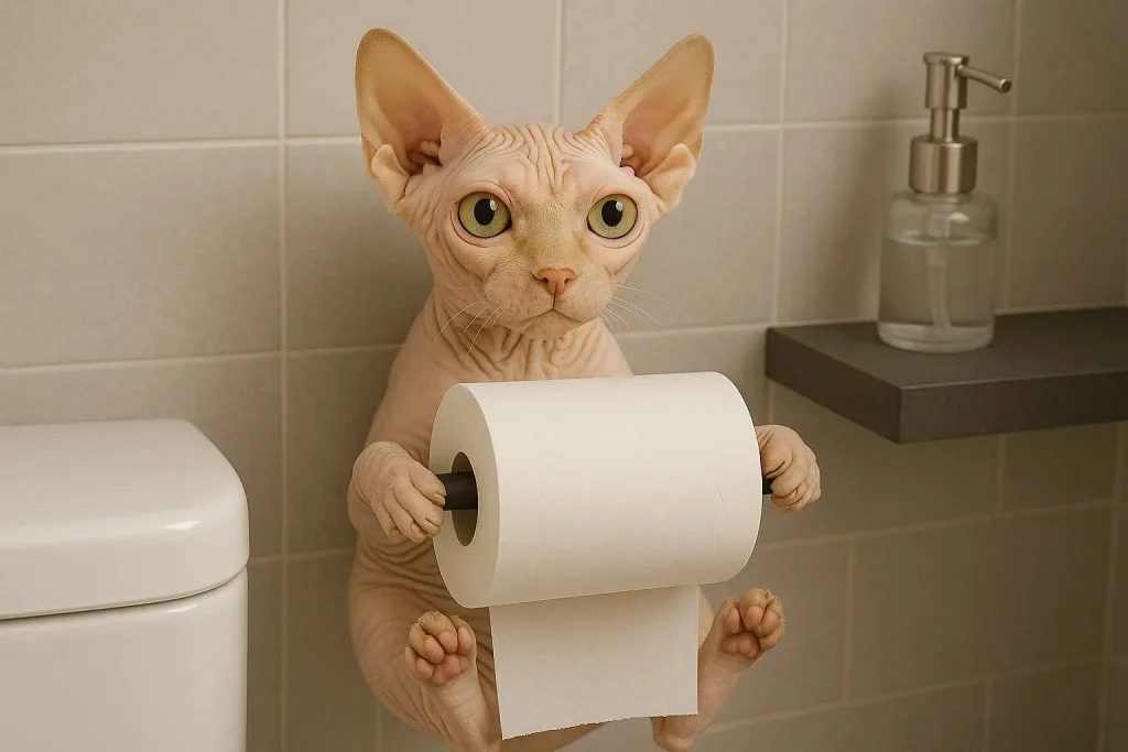 Kitten Toilet Roll Holders