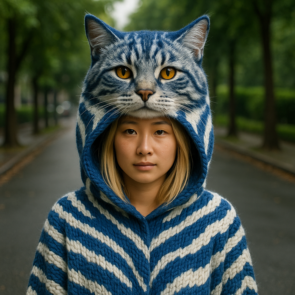 Knit Cat Hoodie