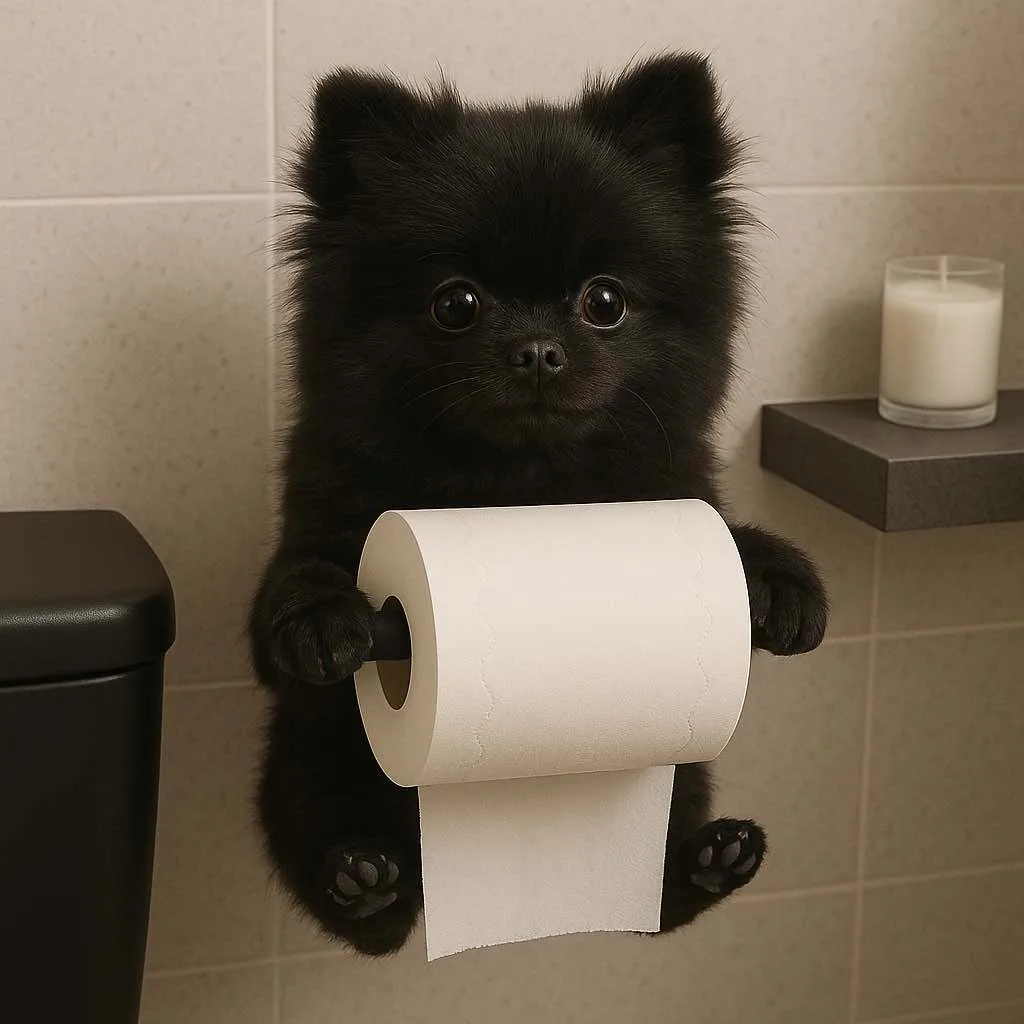 Puppy Toilet Roll Holders