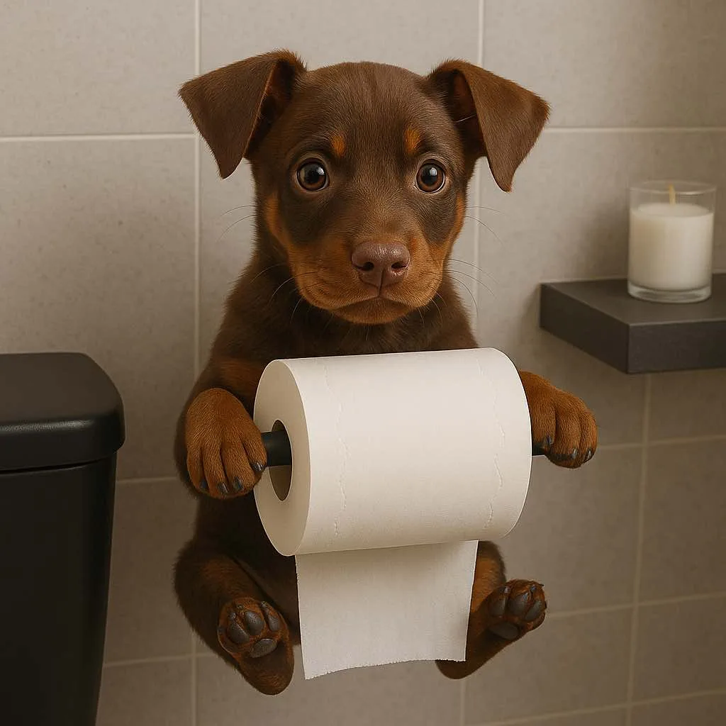 Puppy Toilet Roll Holders