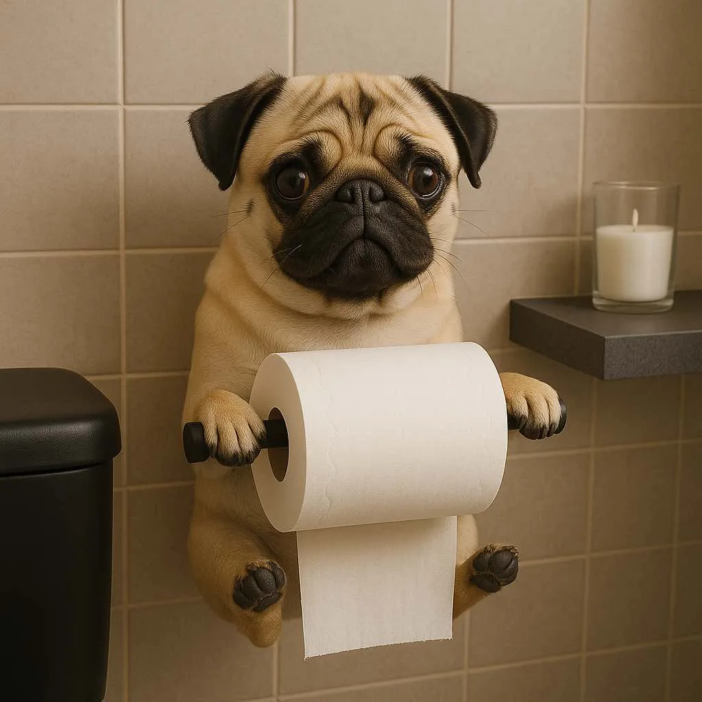 Puppy Toilet Roll Holders