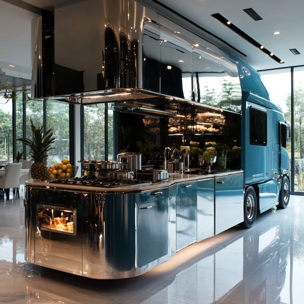 Semi-Truck Kitchen Island