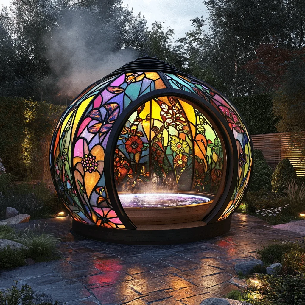 Stained Glass Spa Pods