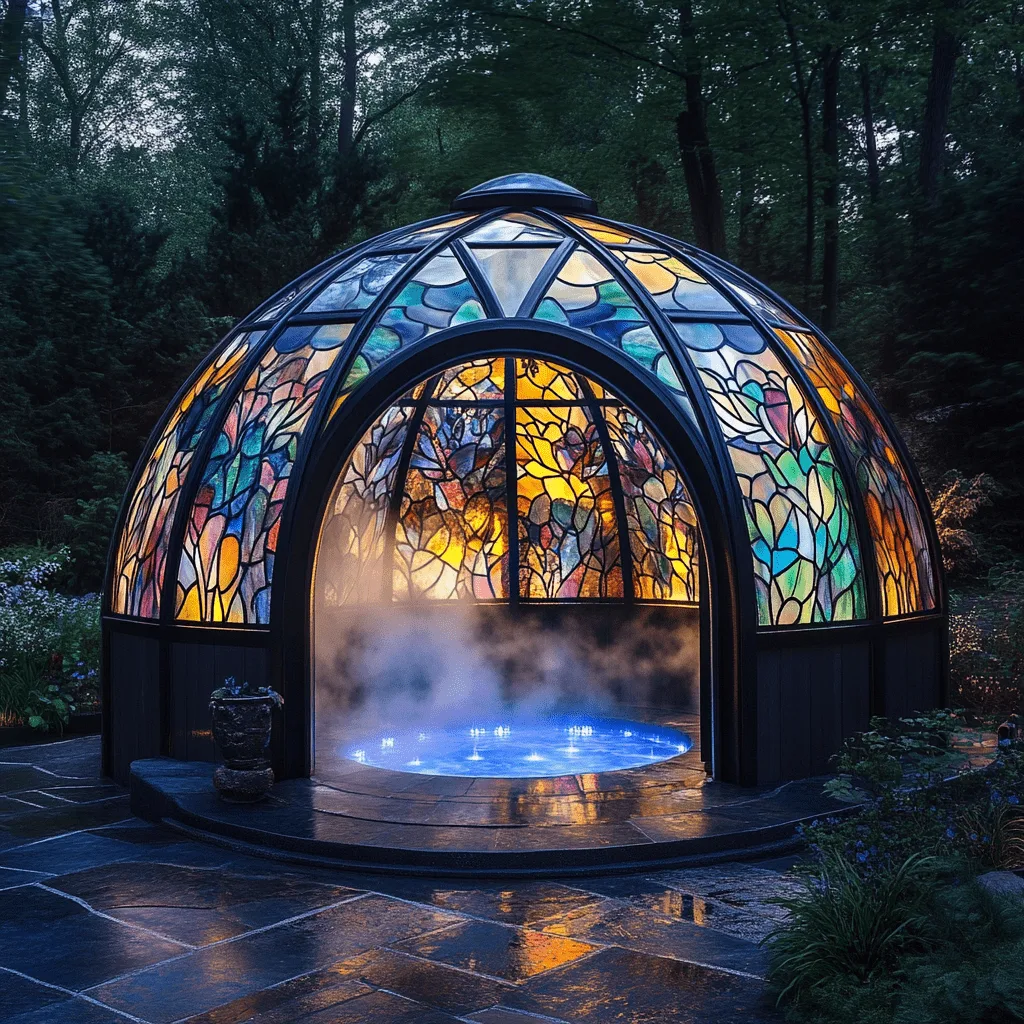 Stained Glass Spa Pods