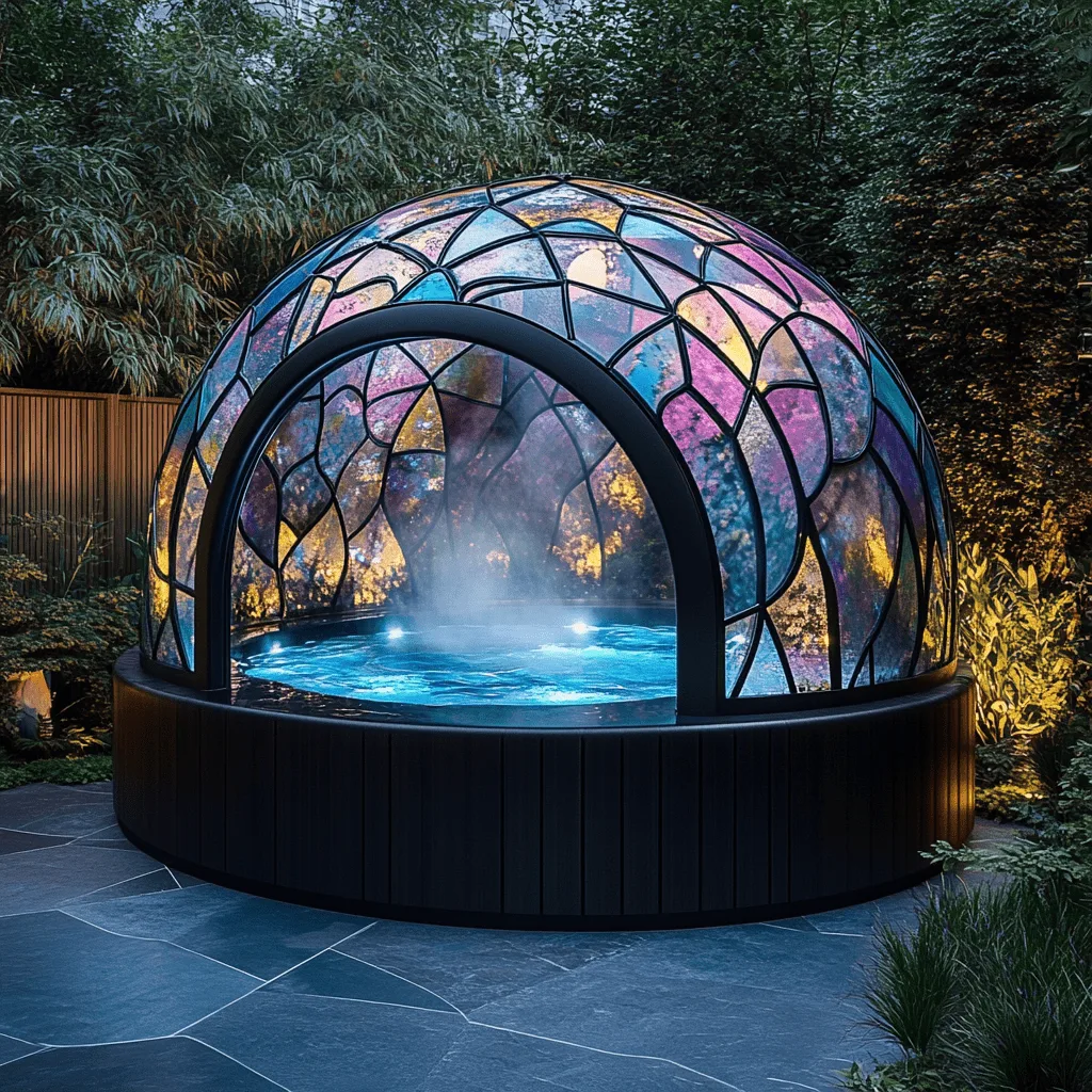 Stained Glass Spa Pods