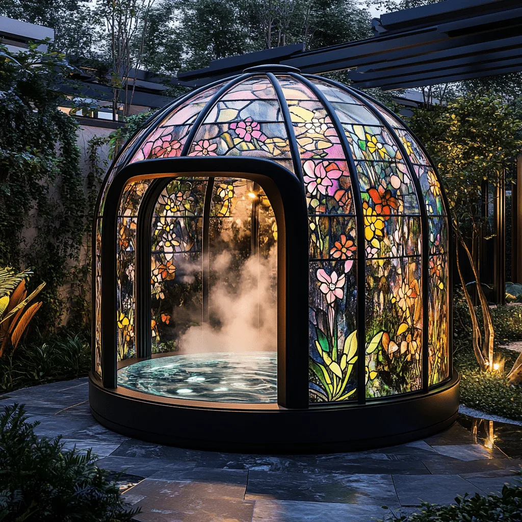 Stained Glass Spa Pods