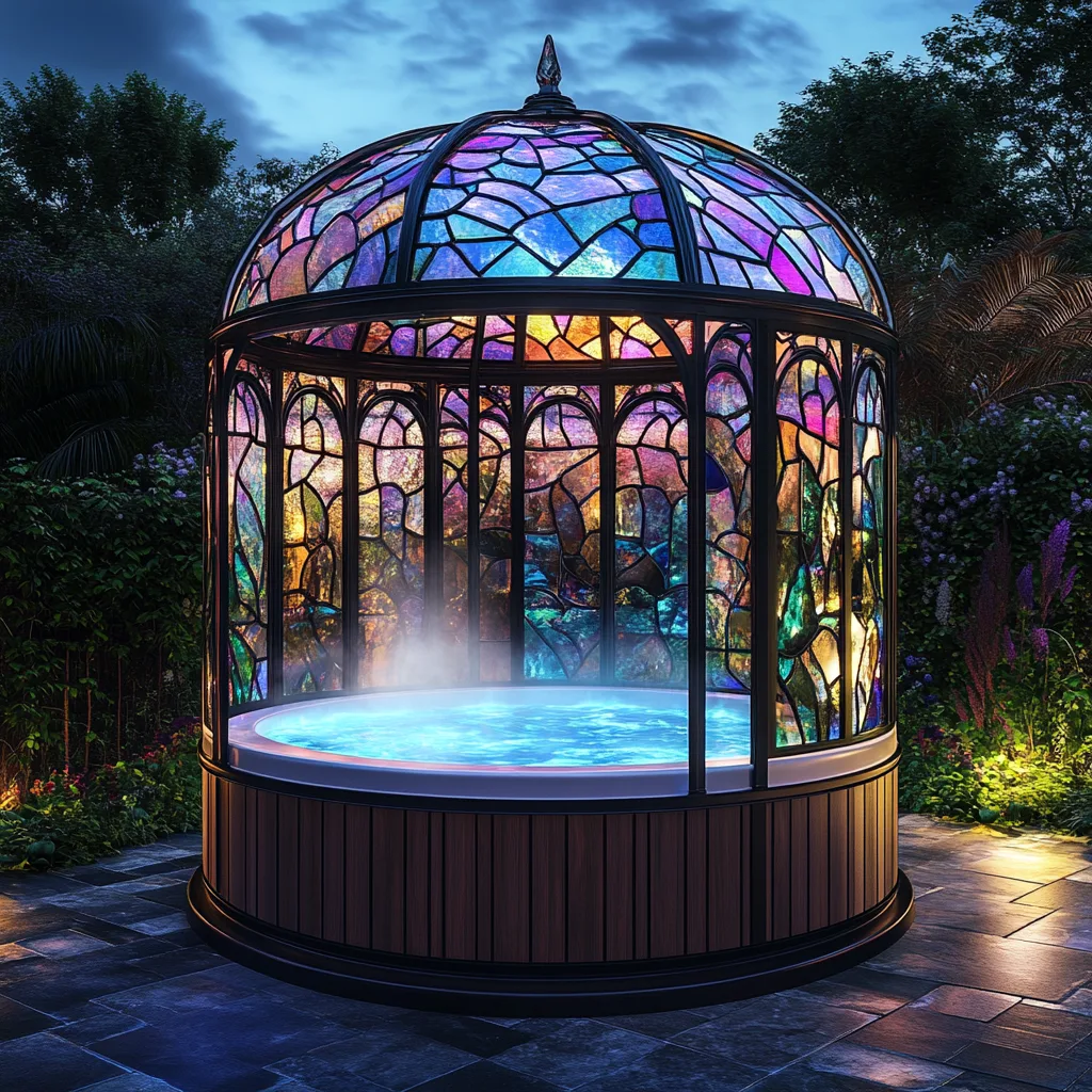 Stained Glass Spa Pods
