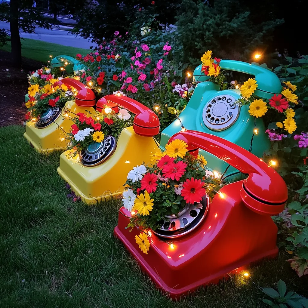 Telephone Pallet Planters