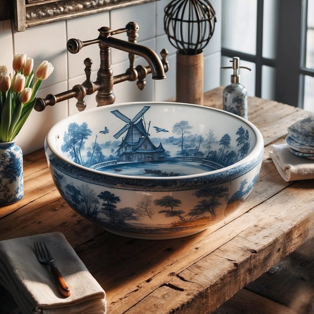 These Delftware Sinks