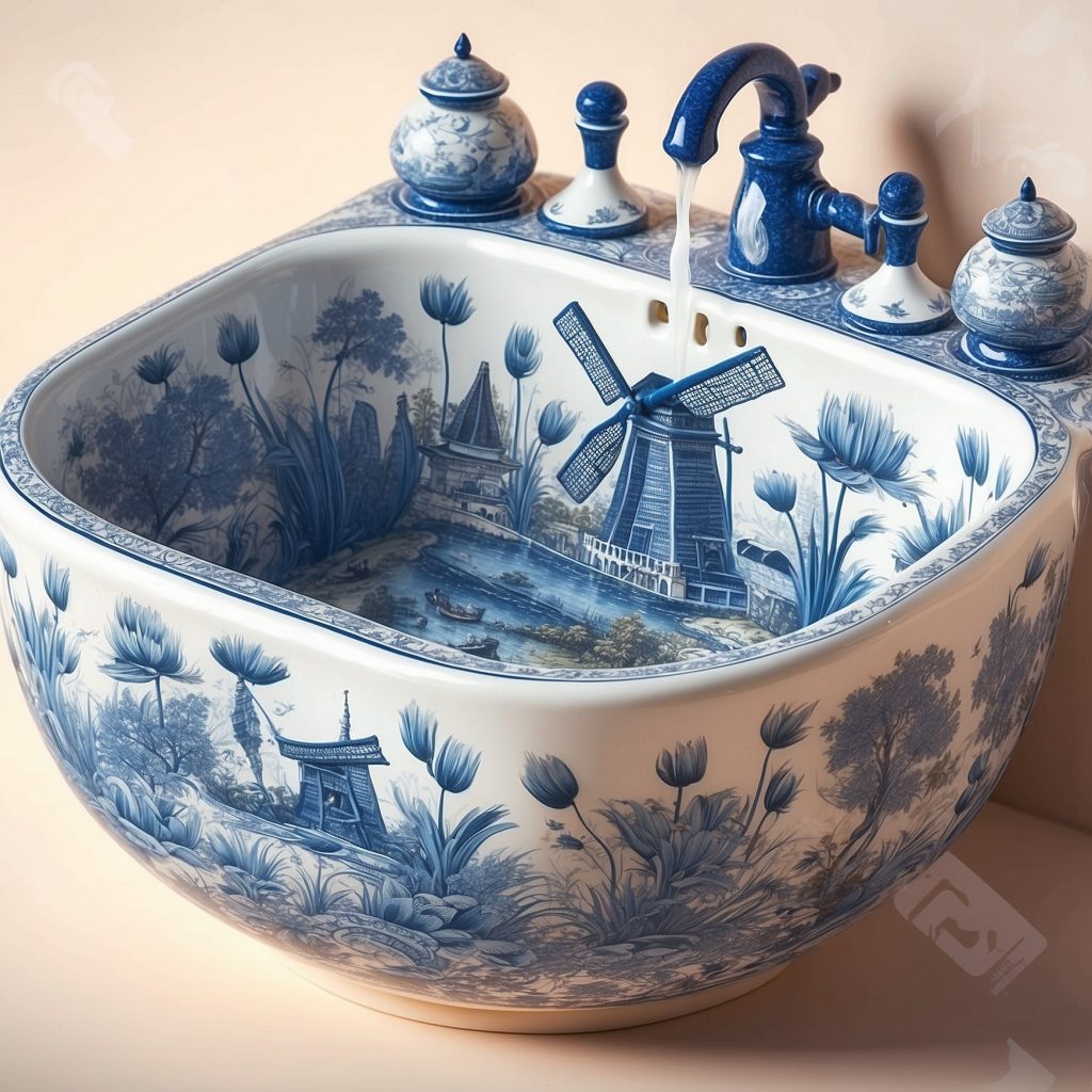 These Delftware Sinks