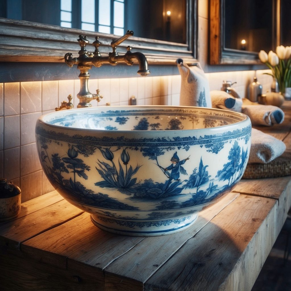These Delftware Sinks