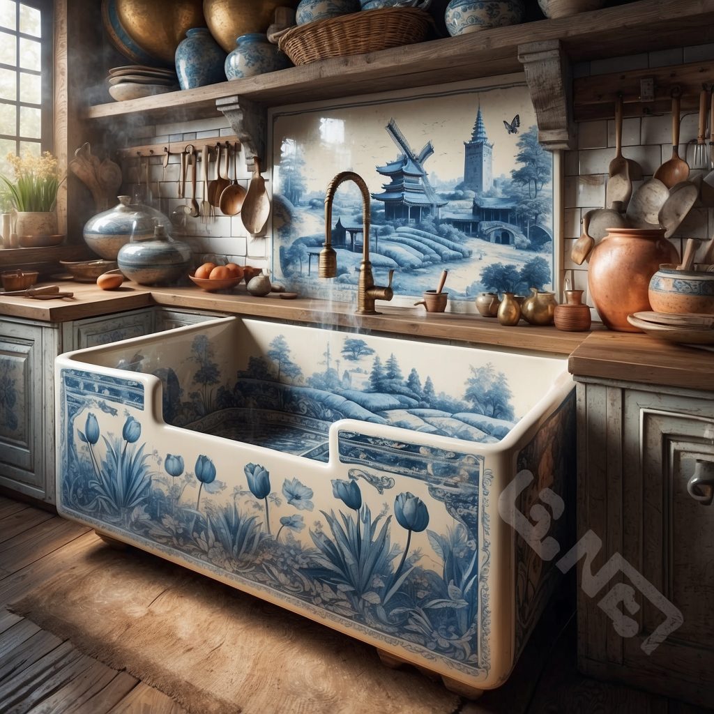 These Delftware Sinks