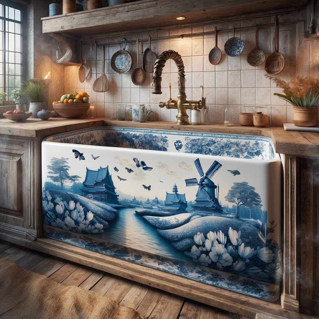 These Delftware Sinks