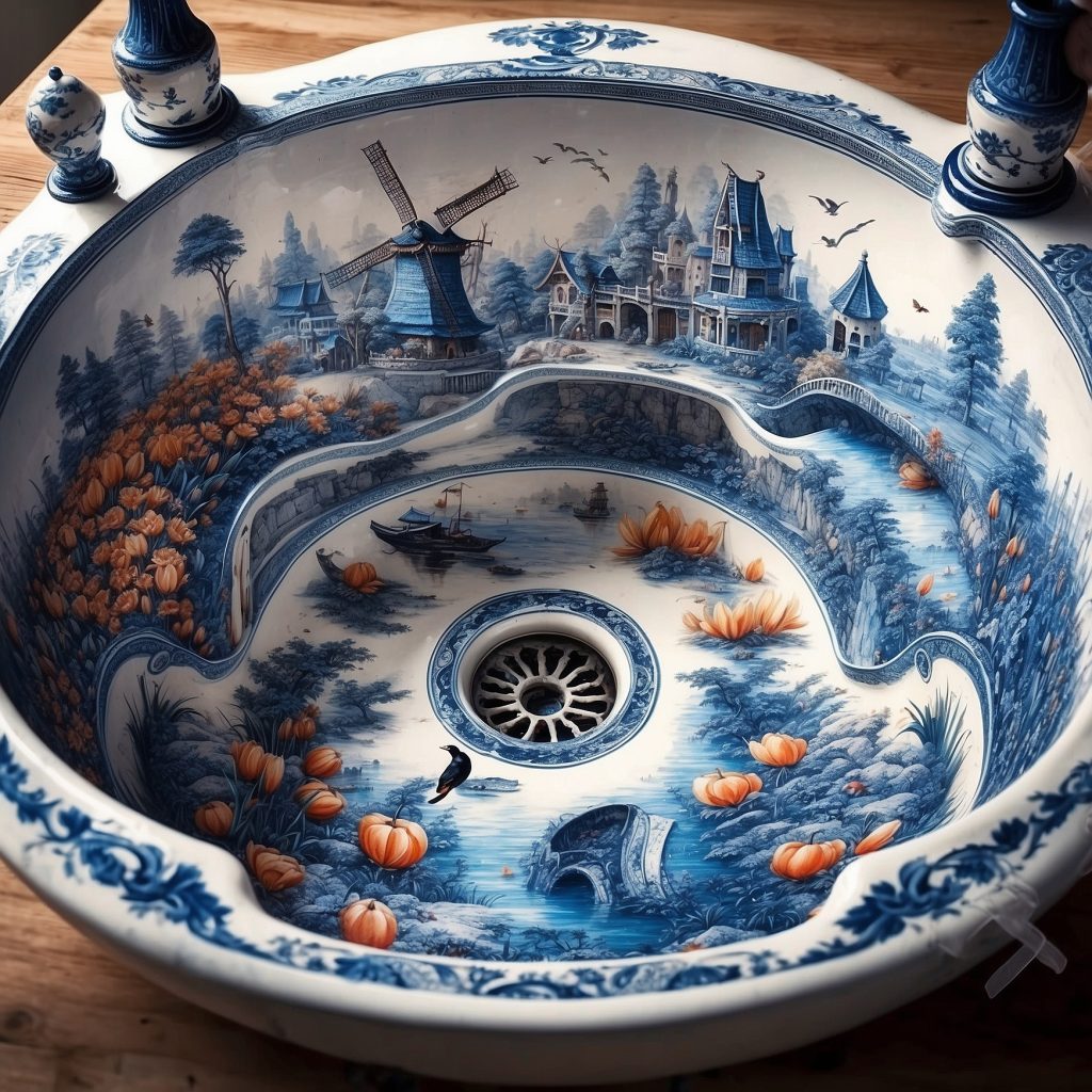 These Delftware Sinks